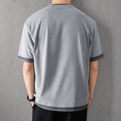 レイヤードラインスリーブTシャツ P2105