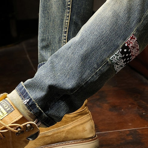 Slim Straight Wash Jeans P1086