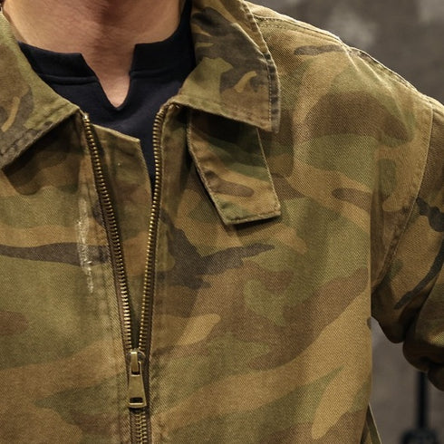 Camouflage Lapel Jacket P1101