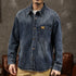 Washed Blue Denim Long Sleeve Shirt P1084