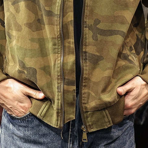 Camouflage Lapel Jacket P1101