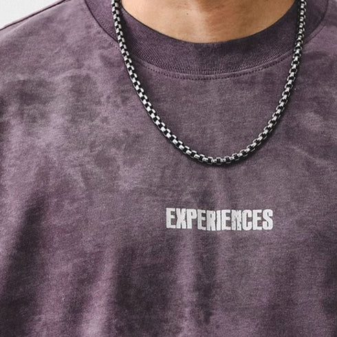 Acid Tone Sleeve Print Long Sleeve T-Shirt P1595