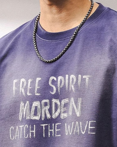 Chalk Logo Fade Casual Short Sleeve T-Shirt P1425