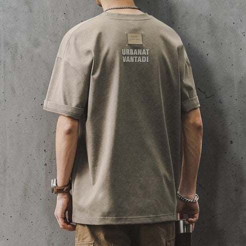 フロントバックプリント半袖Tシャツ P2069