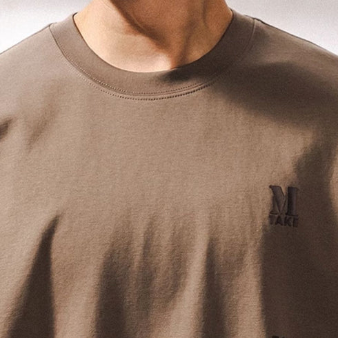 Small Letter Art Message Long Sleeve T-Shirt P1358