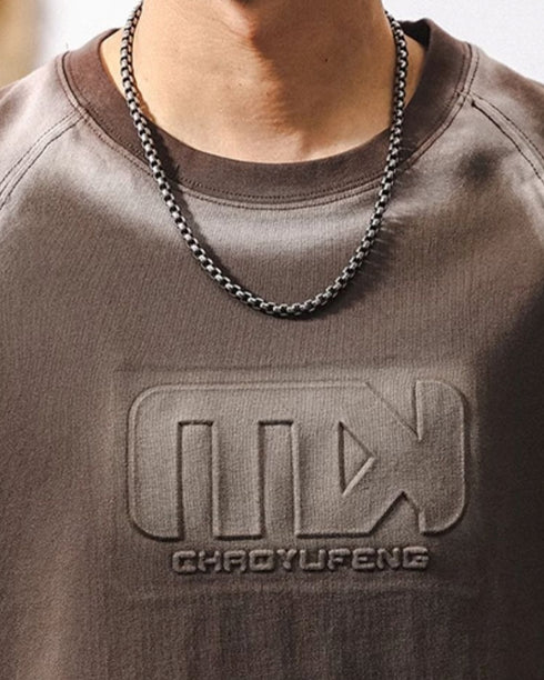 ウォッシュドフェードグラフィック半袖Tシャツ P1434