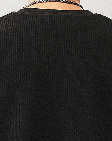 Contrast Line Design Pocket Sweatshirt P1572