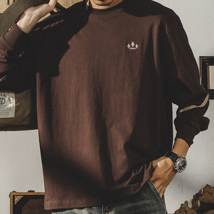 Round Neck Long-sleeved T-shirt P1036