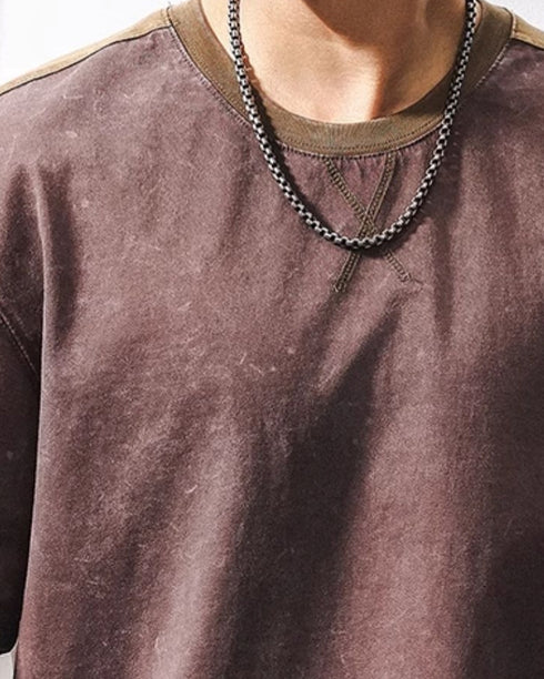 Shadow Print Relaxed Short Sleeve T-Shirt P1442