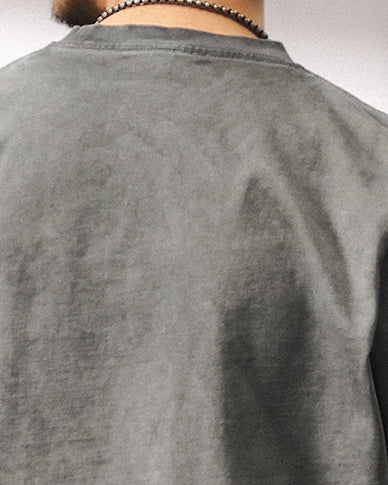 Spray Typography Logo Design Short Sleeve T-Shirt P1504