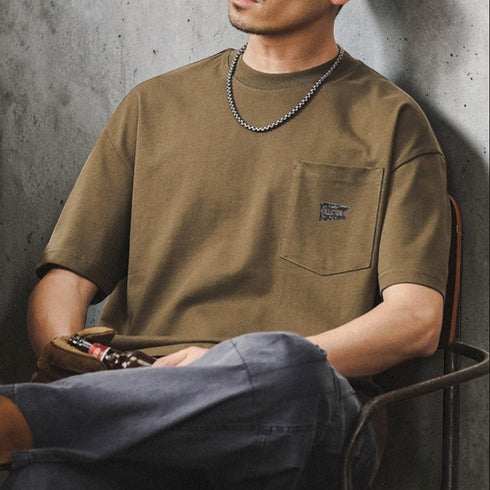 【OUTLET/即納】フラッグロゴプリント半袖Tシャツ P1402