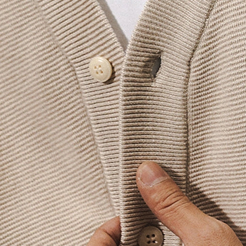 【OUTLET/即納】ミニマルVネックニットカーディガン P1679