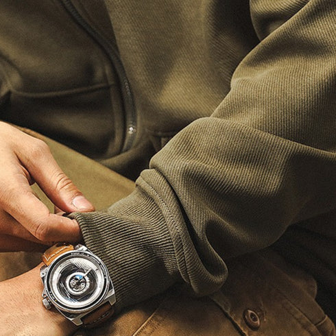 Classic Style Zip Sweat Hoodie P1655