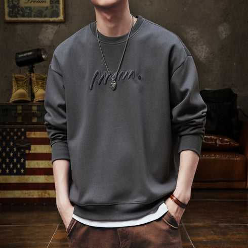 Padded Sweater Men Round Neck P0703