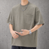 【OUTLET/即納】チェストポケットクルーネック半袖Tシャツ P2185