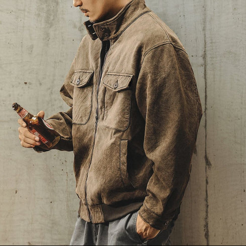 Work Taste Stand Collar Jacket P1894