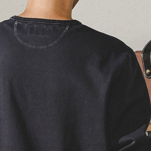 Henley Neck Classic Design Long Sleeve T-Shirt P1738