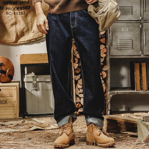 Heavy Stitch Work Jeans P0798