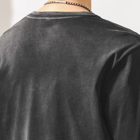 Vintage Style Lettering Long Sleeve T-shirt P1817