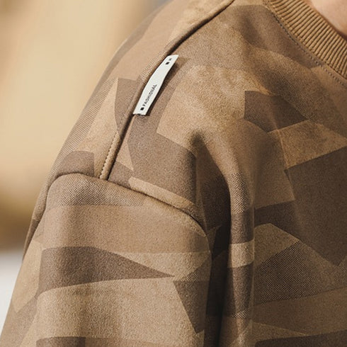 Camouflage Pattern Loose Fit Sweatshirt P1713