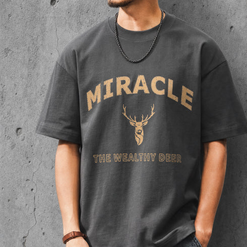 グラフィックプリント半袖Tシャツ P2143