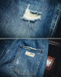 【OUTLET/即納】リップドストレートジーンズ P0019