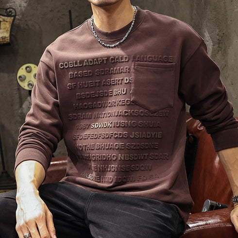 Round Neck Long Sleeve Sweatshirt P1108