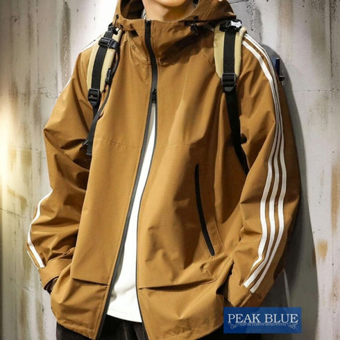 【BLUE LABEL】Hooded Rushing Loose Sports Jacket P0404