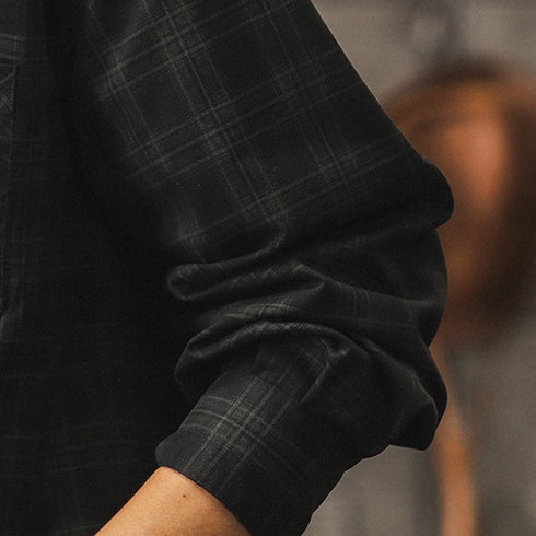 Monochrome Plaid Shirt P1632