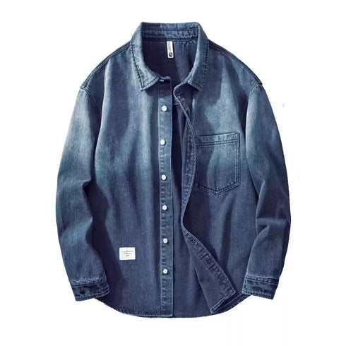 Washed Gradient Denim Shirt P1135