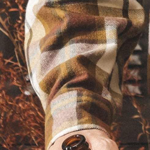 Retro Check Flannel Shirt P1861