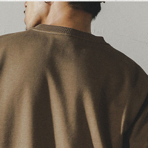 Monotone Logo Accent Long Sleeve Sweatshirt P1580