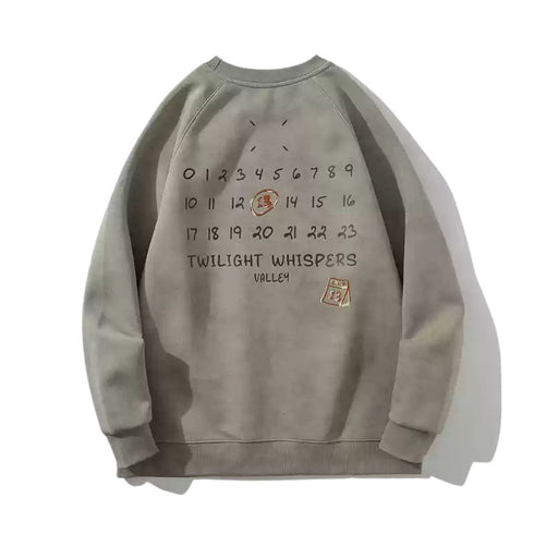 Design Niche Round Neck Sweatshirt P1107