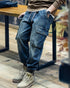 Vintage Wash Cargo Jeans P0411