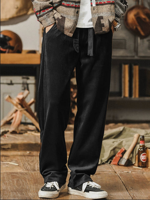 Heavy Chenille Casual Pants Men's P0664