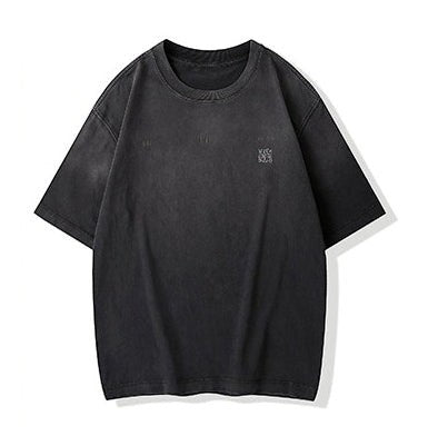 タイポグラフィポイントミニマル半袖Tシャツ P1342