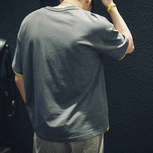 Fake Two-piece Half-sleeved T-shirt P0139