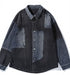 American Colorblocking Denim-shirt P0327