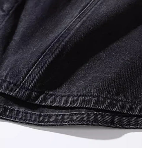 American Colorblocking Denim-shirt P0327