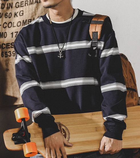 Americanretro Roundneck Long-sleeved T-shirt P0339