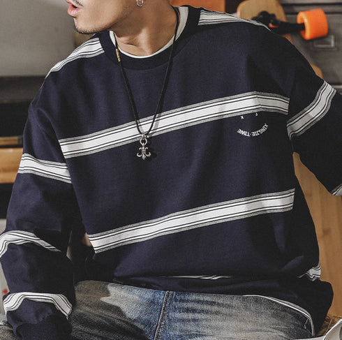 Americanretro Roundneck Long-sleeved T-shirt P0339