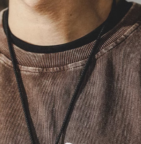 Long-sleeved T-shirt Men's Round neck P0342