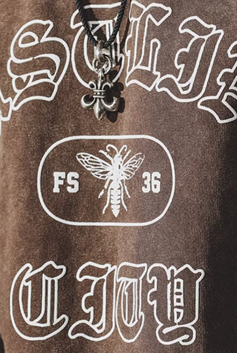 Long-sleeved T-shirt Men's Round neck P0342