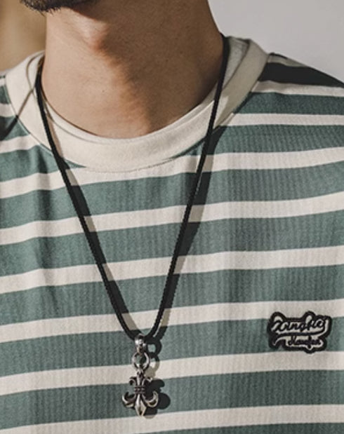 Cotton Men's Long-sleeved T-shirt P0345