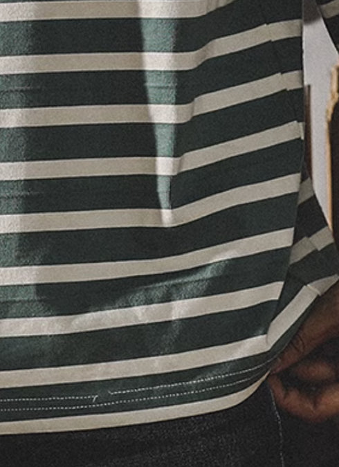 Cotton Men's Long-sleeved T-shirt P0345