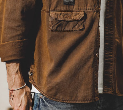 Vintage Long-sleeved Workshirt P0350