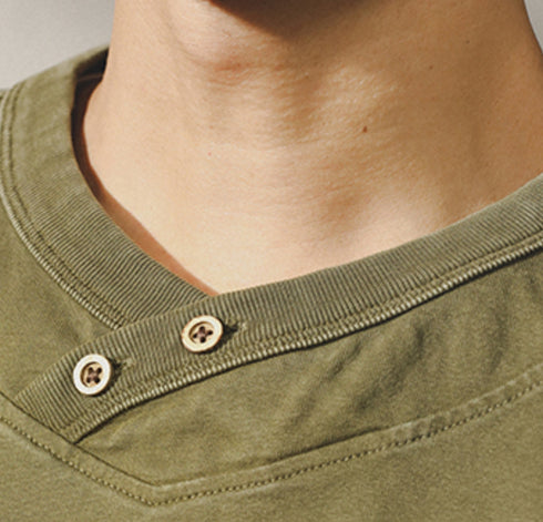 Combed Cotton T-shirt Long-sleeved P0357