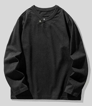 Combed Cotton T-shirt Long-sleeved P0357