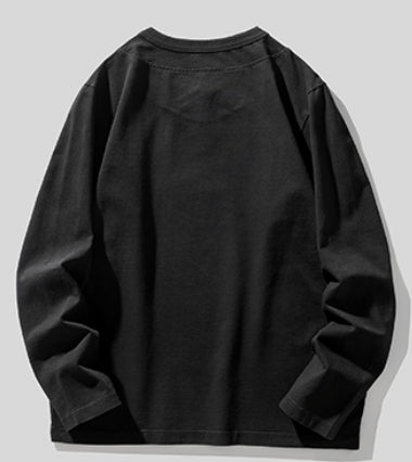 Combed Cotton T-shirt Long-sleeved P0357