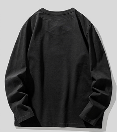 【OUTLET/即納】クラシックヘンリーネック長袖Tシャツ P0357